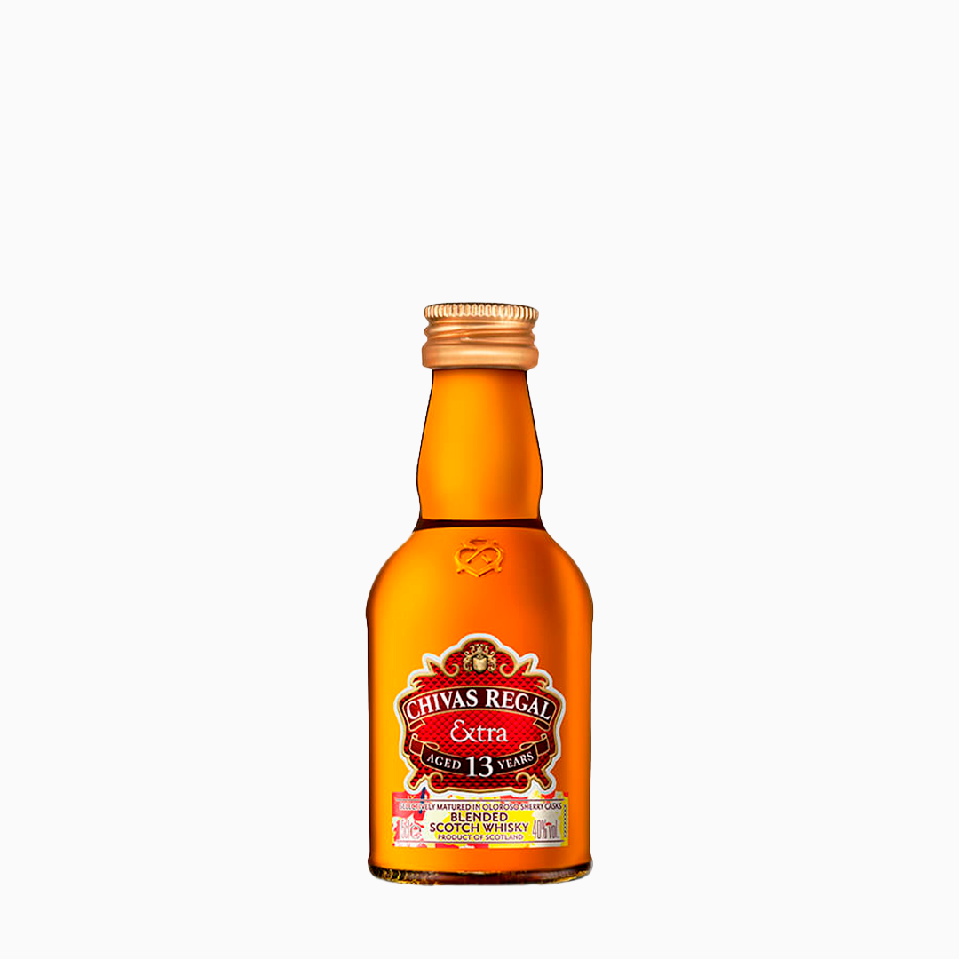 Mini Botella Whisky Chivas Regal Extra 13 años más caja y foto